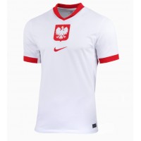 Echipament fotbal Polonia Tricou Acasa European 2024 pentru femei maneca scurta